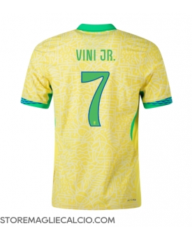 Brasile Vinicius Junior #7 Maglia Gara Casa Repliche Copa America 2024